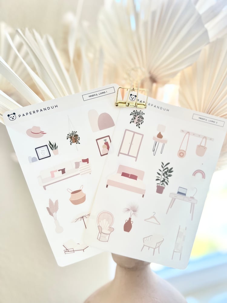 Minimal Living Sticker Sheets | paperpanduh