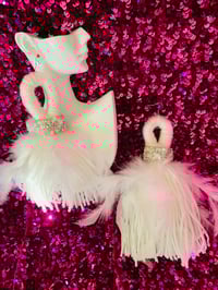 Image 4 of Black Boa/Bling Earrings 