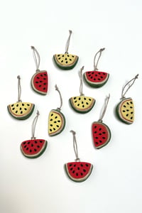 Image 3 of Yellow Watermelon Ornament