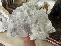 Image 6 of Large Clear Quartz Points Cluster Statement Piece #2599