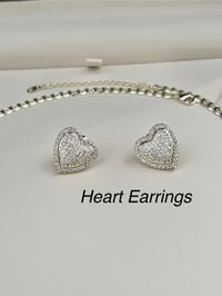 Image 3 of Gold Plated Heart Jewelry Set – Necklace & Earrings