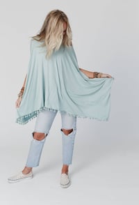 Image 3 of The Wren Tassel Tunic- Seafoam