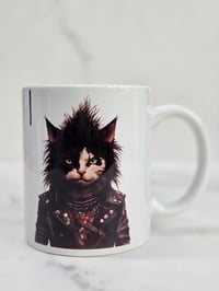 Punk Rock Cat #3 Coffee Mug (SECONDS)