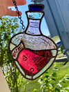 Stained Glass Magic Elixir Potion Bottle