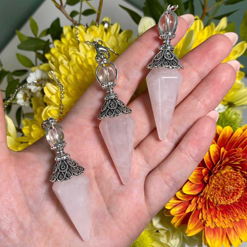 Image of Rose Quartz Pendulum