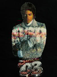 Image 3 of Michael Jackson Rhinestone Tee (Black) 