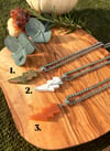 CRYSTAL LIGHTNING BOLT // Stainless Steel // Wheat Chain // Necklace