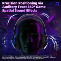 Image 2 of Wireless Gaming Headset 2.4G/BT5.4 for PS5/PC/Switch