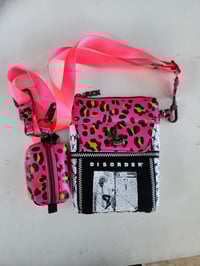 Image 3 of Punk rock leopard print phone sling bag | Disorder | Los Crudos | Operation Ivy