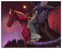 Image 1 of Red Dead Redemption - Horse Print 9x12" Giclee