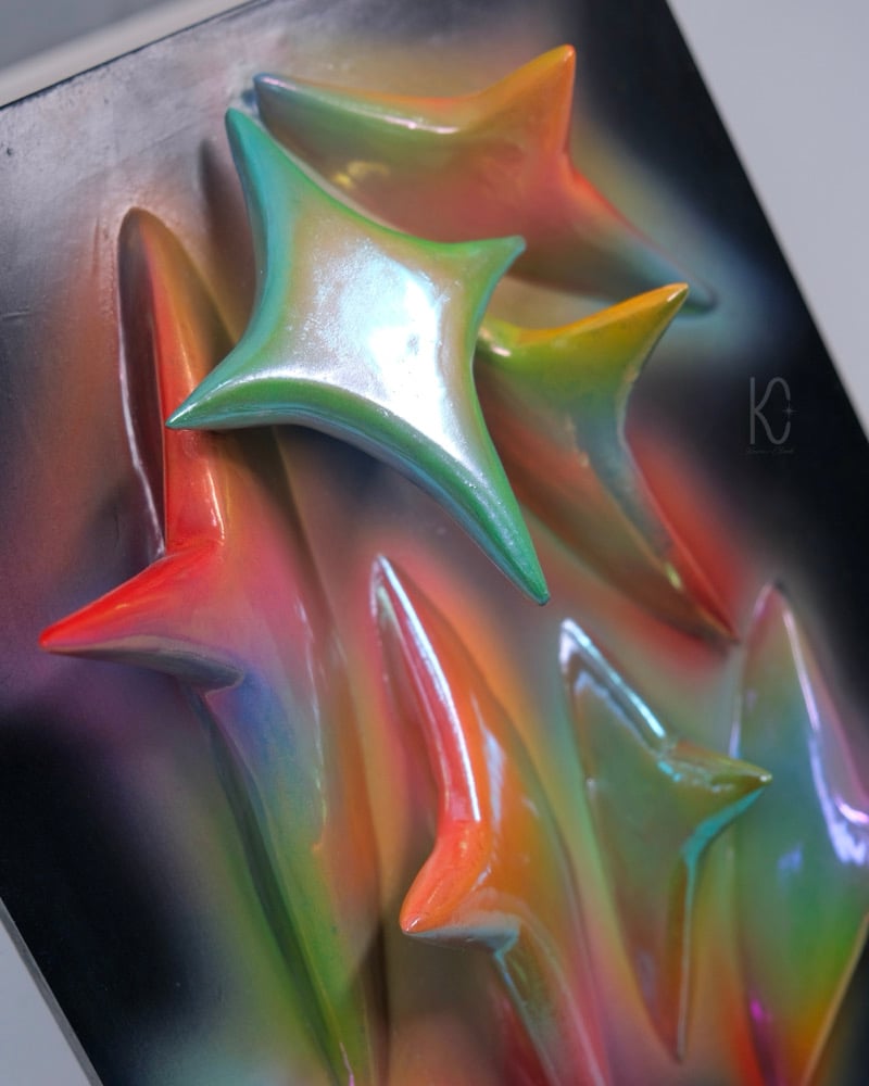 Image of LUMIÈRE ✧ Original 3D Mixed Media Painting