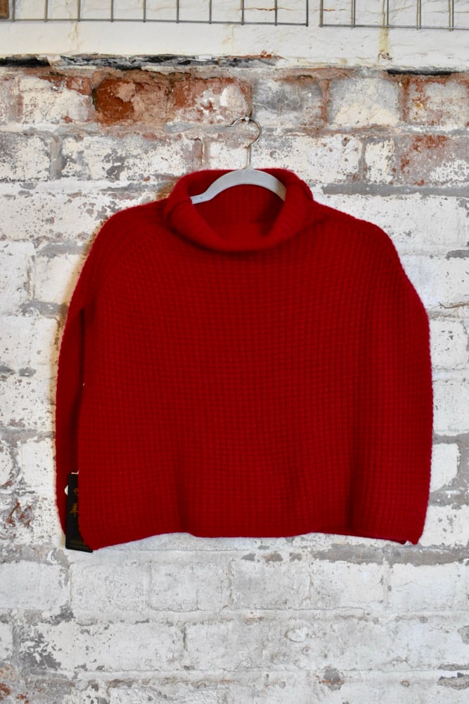 Image of Cashmere roll-neck cape