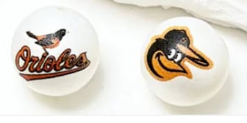 Image of Orange Bird Beads