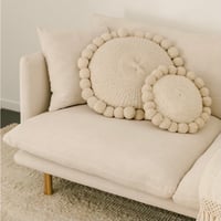 Image 3 of Pampa Monte Pom Pom Cushion Natural Large 