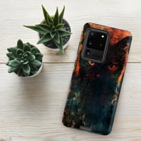 Image 21 of Dark Goth Black Cat Orange and Black Tough case for Samsung®