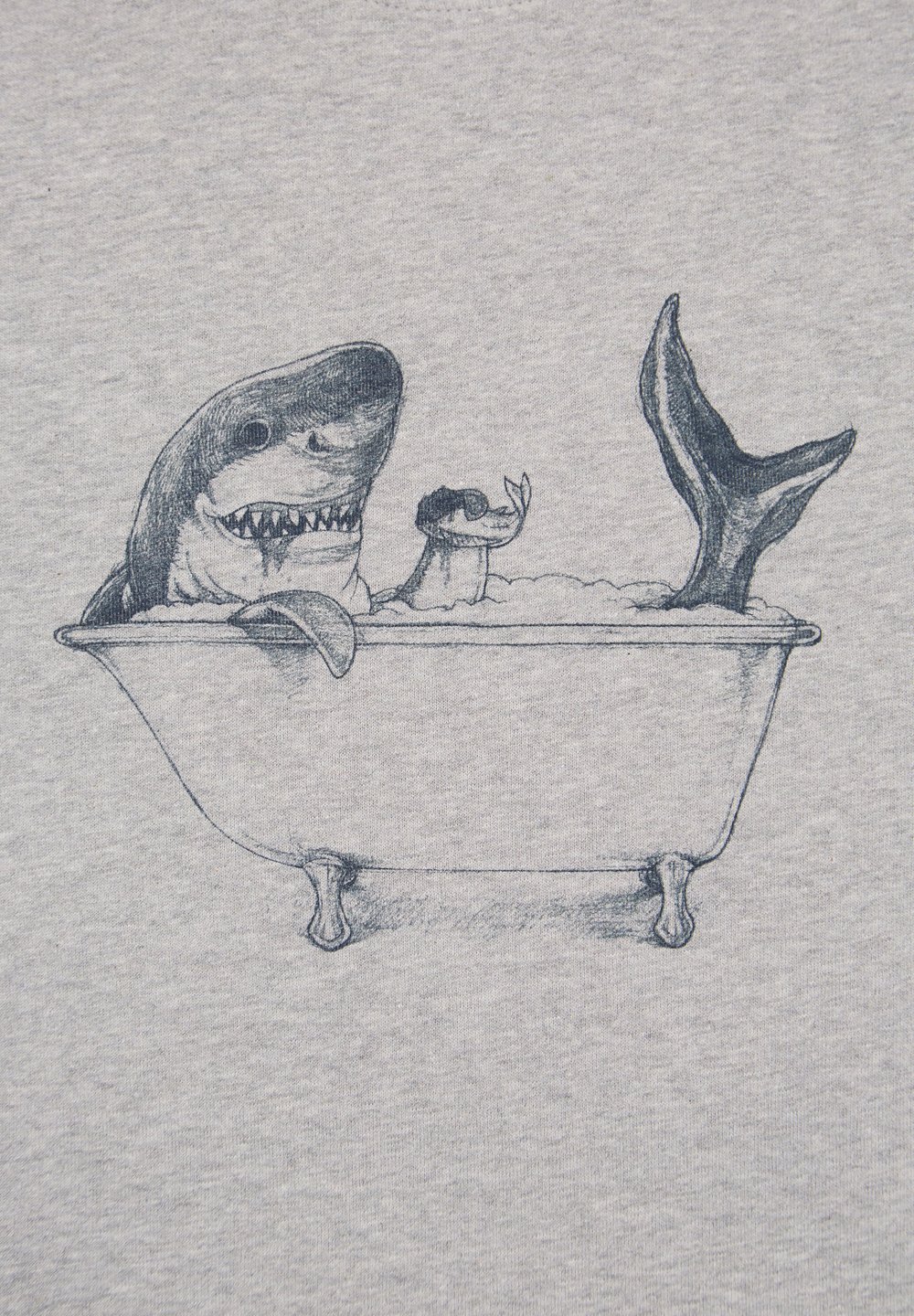 Shark Unisex Grey Sweat (Organic)