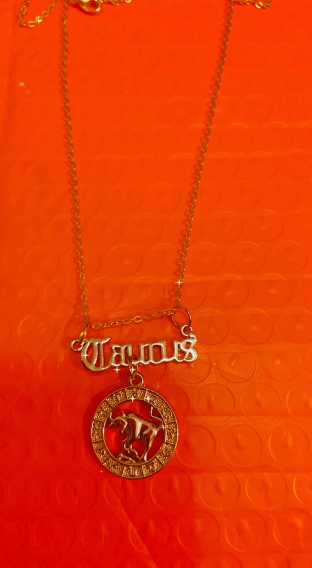 Image of zodiac sign necklaces