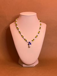 Image 2 of 'Blue Mushroom' Necklace