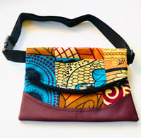 Image 3 of Fanny Pack Designs By IvoryB Turquoise Multi 