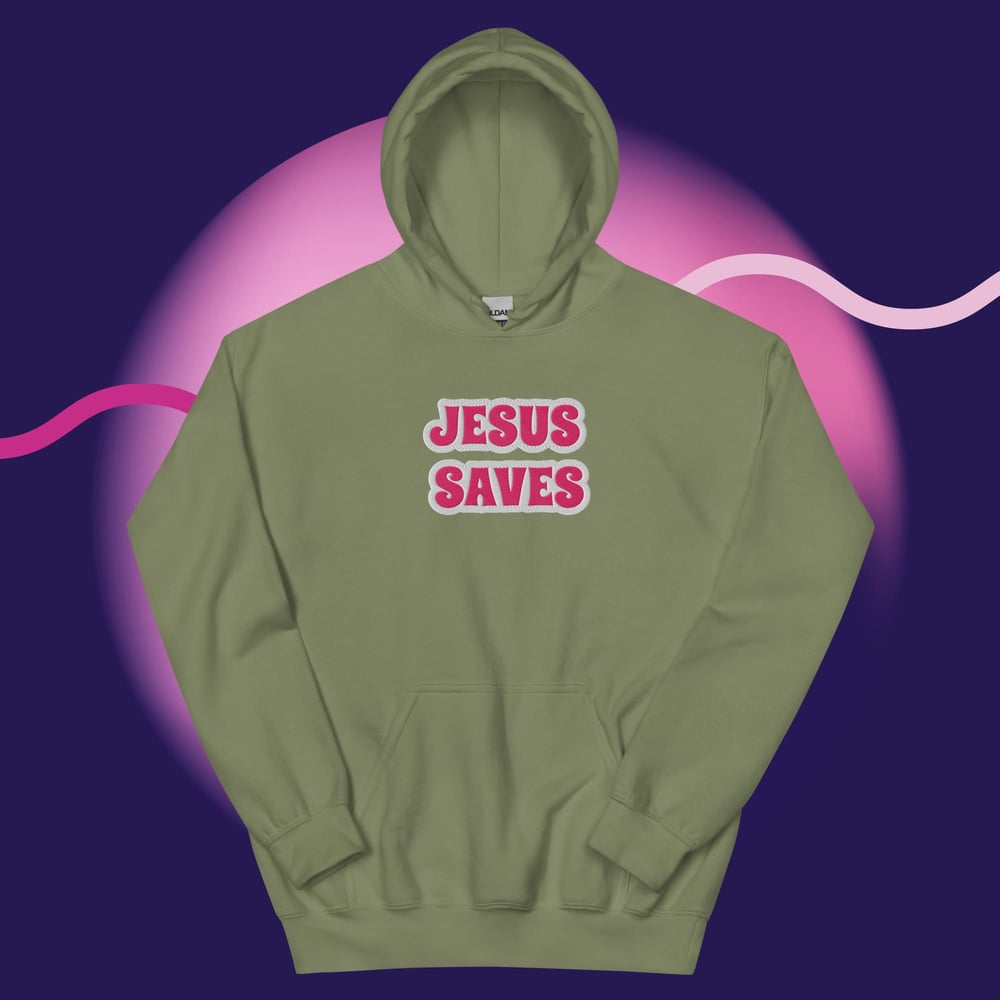 Image of JESUS SAVES HOODIE - HUE