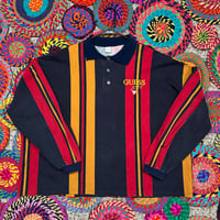 Image 1 of 90s Bootleg Guess Jeans Polo Rugby Size XL (Fits Big)
