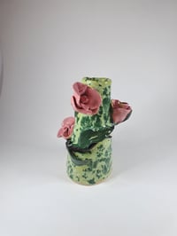 Image 3 of Rose vase (green)