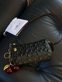 Black & cherry handbag 
