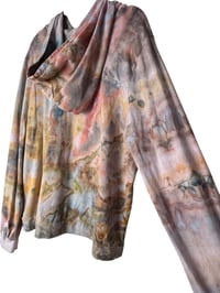 Image 9 of ♻️ UPCYCLED XL Lightweight Hoodie Tee in Mojave Ice Dye