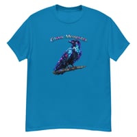 Image 2 of Cosmic Messenger Raven Shirt – Mystical Galaxy Crow Unisex T-Shirt | Celestial Raven Art 