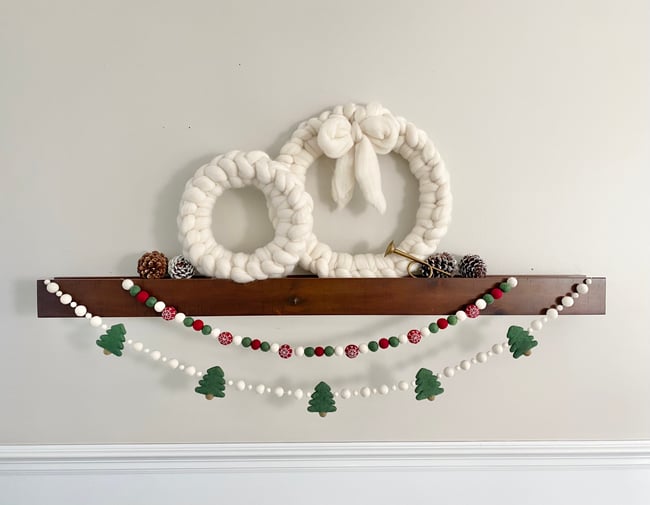 O’ Christmas Tree Felt Ball Garland
