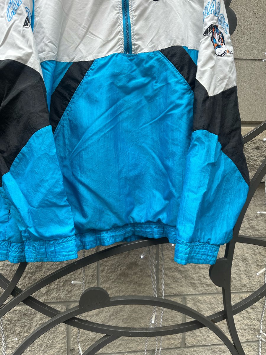 Image of Rare 90s Vintage CHARLOTTE CHECKERS Hockey Windbreaker Jacket, SIZE: XL