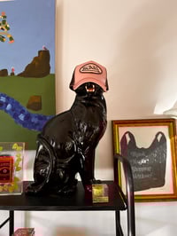 Image 1 of Von Dutch Pink Satin Trucker Hat