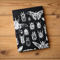 Image 3 of Black & White Bugs Hardcover Notebook 