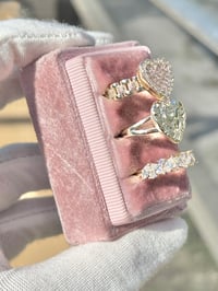 Image 3 of Gold Plated women’s (3 piece heart ring set)