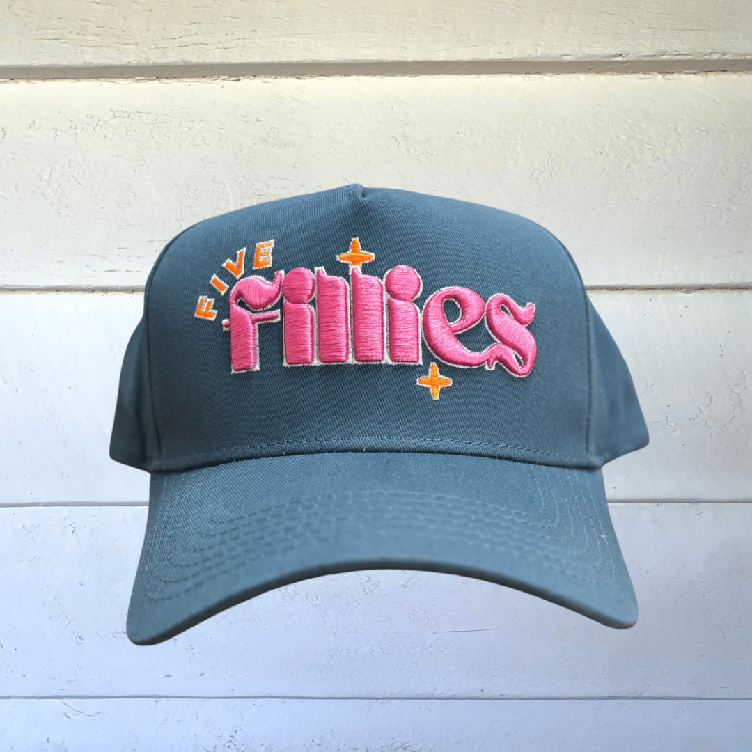 Image of Five Fillies Denim Blue Starburst Crown