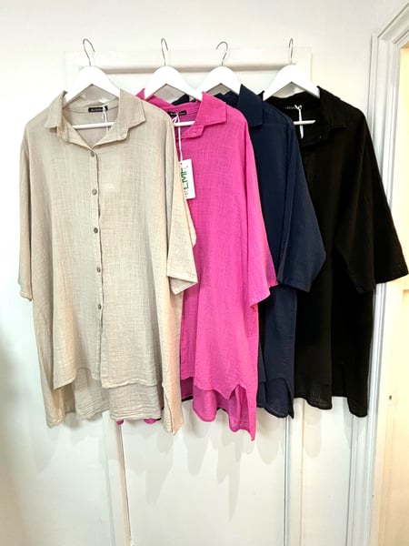 Image of Long Cotton Shirt