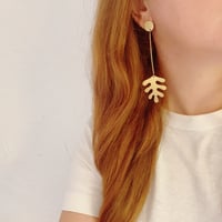 Image 1 of Inspiration Matisse 2 boucles d’oreilles