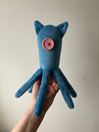 Image 4 of Blue coraline squid/octopus plushie from Coraline movie - made to order