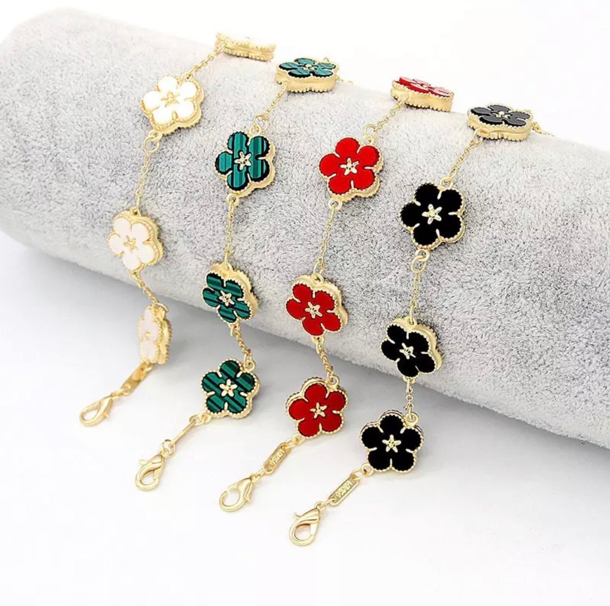 Luck Flower Calfskin Bracelet – Keeks Designer Handbags