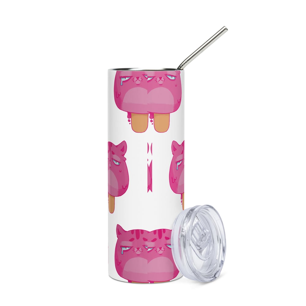 Image of Pink Pawpsicle - Stainless steel tumbler