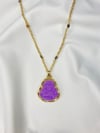 Purple Buddha Necklace 