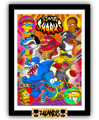 Simp Sharks Fine Art Print