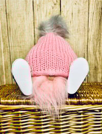 Image 1 of Cute, Pink Gnome/Gonk/ Nisse, wearing shoes, Medium Size