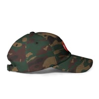 Image 4 of ArtxAdrienne "Tomato" Collection Camo Hat 