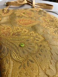 Image 4 of Golden Tapestry Zippertop Crossbody Strap Bag