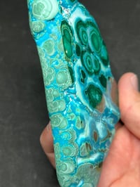 Image 7 of Malachite & Chrysocolla Polished Slab #2414