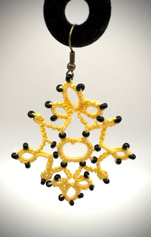 Image of Bees Knees (Yellow & Black) Earrings