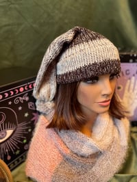 Image 3 of "Snowstorm Chic" Hand-Knit Stocking Cap