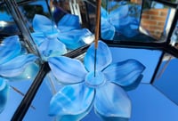 Image of Blue Flower Incense Holder