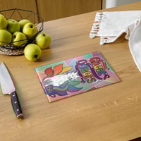 Image 1 of Cheers Queers Glass Cutting Board